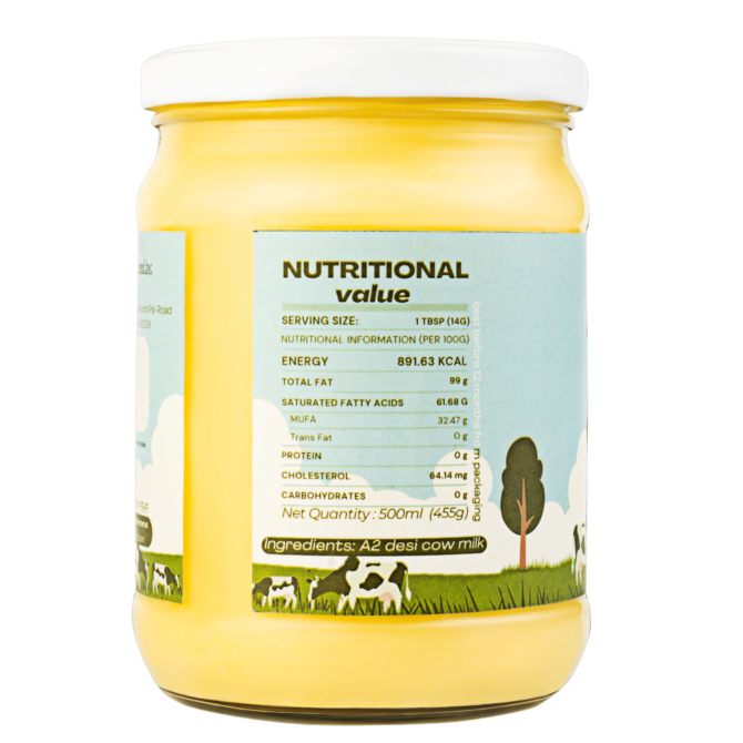 A2 Raavi Foods Desi Cow Ghee Traditional Bilona Churned Gir/Desi Cow Ghee Online